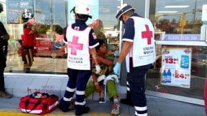 herido pico de botella