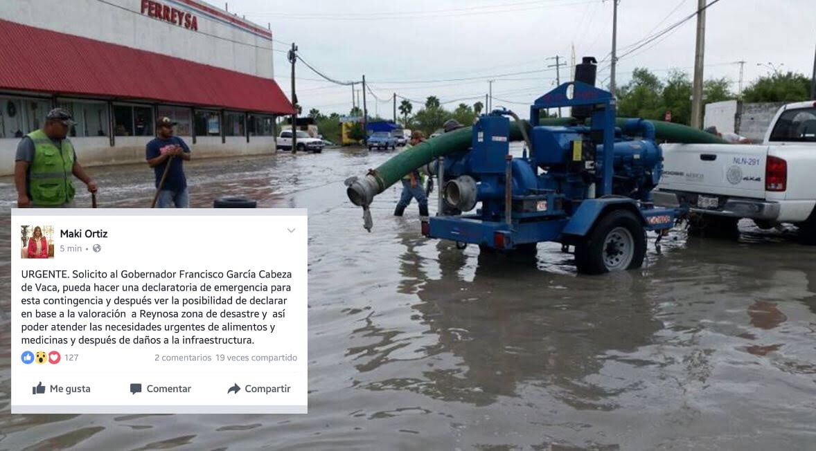 Alcaldesa De Reynosa Pide Urgente Ayuda Del Gobernador Por Redes