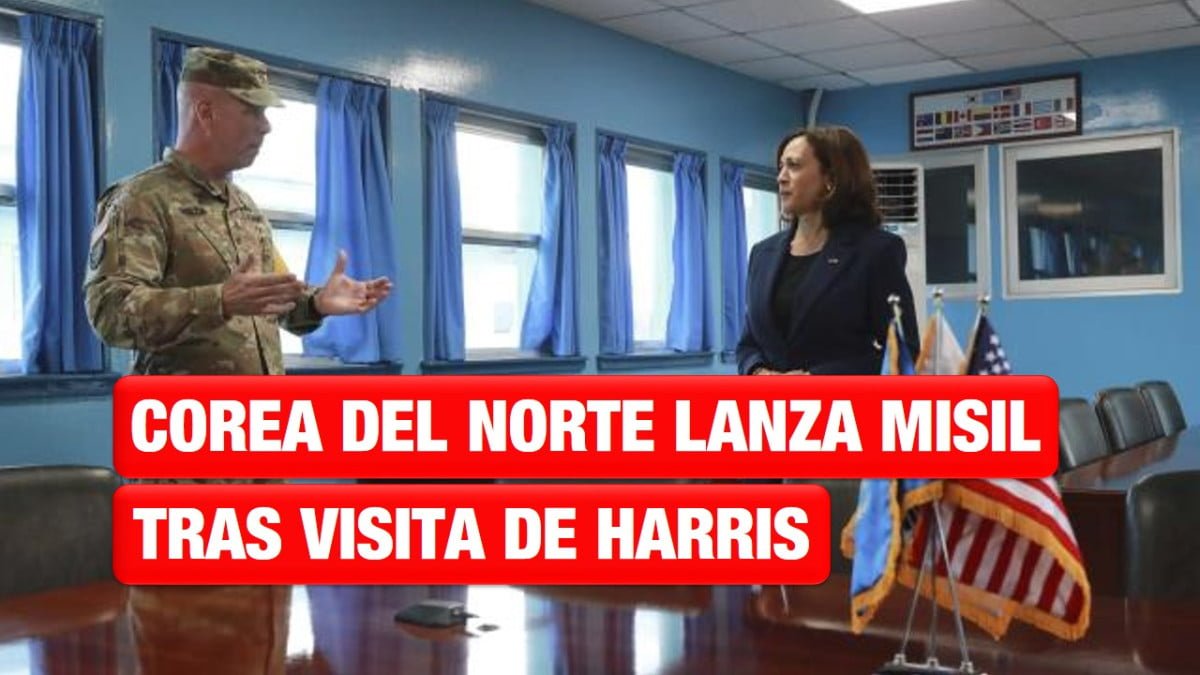 Corea del Norte lanza un misil balístico tras la visita de Harris