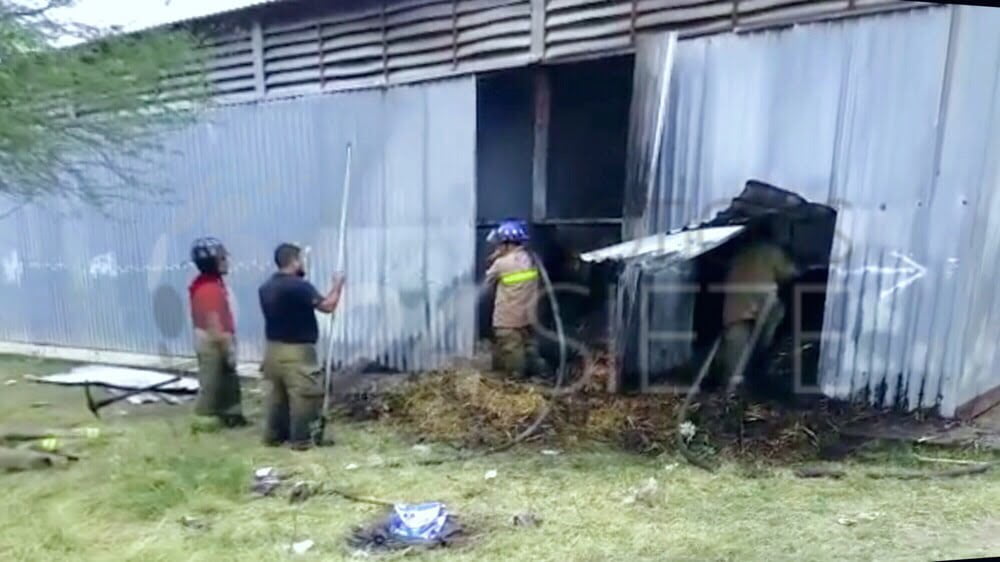 Se incendia bodega en Victoria