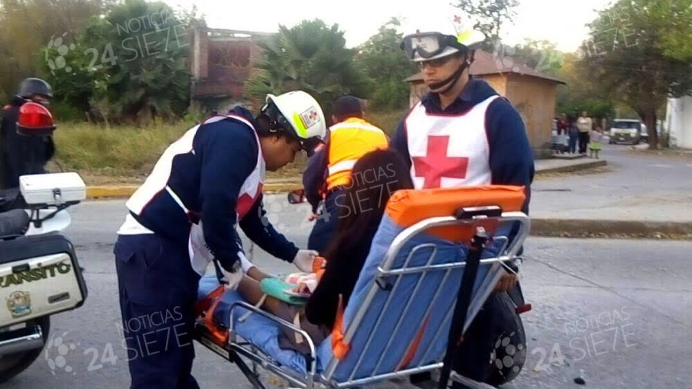 Estudiante sufre fractura en un accidente    