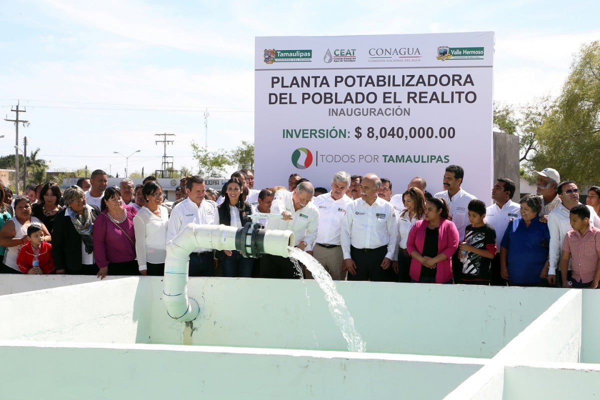 Activan planta potabilizadora en Realito de Valle Hermoso