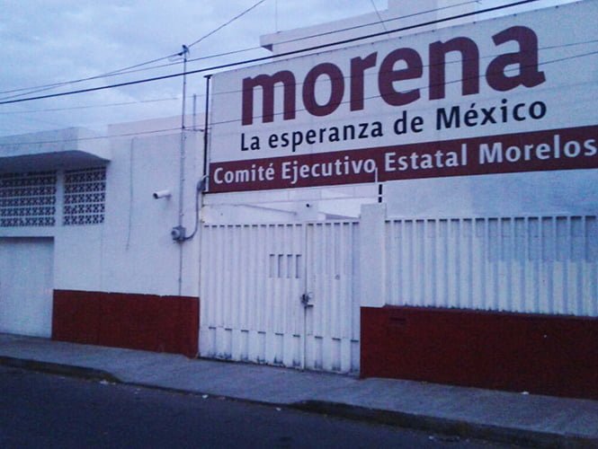 Roban oficinas de MORENA en Morelos