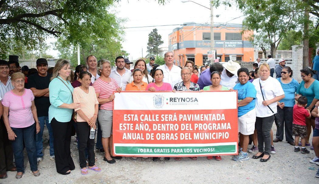 Arrancan pavimentaciones y forman comités de obra en Reynosa