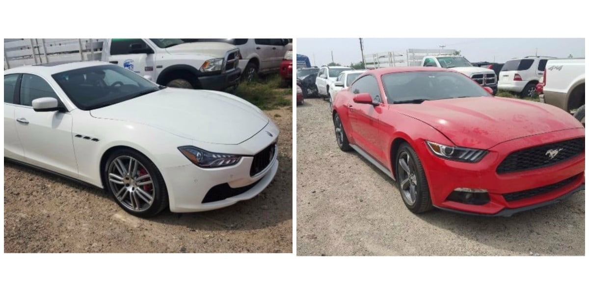 Decomisan autos deportivos en Reynosa