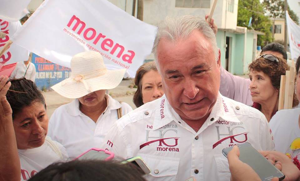 Héctor Martín Garza pide votos en Matamoros