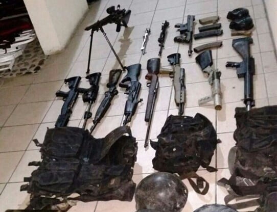 Aseguran arsenal militar en el municipio de González