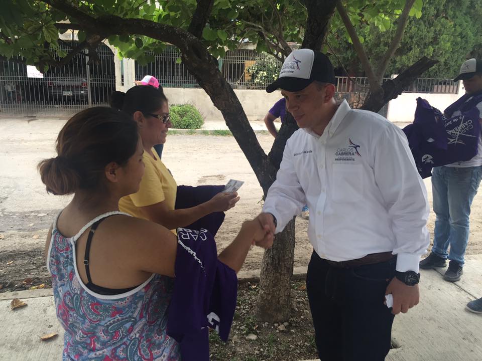 Recorre Carlos Cabrera Fraccionamiento Los Ébanos