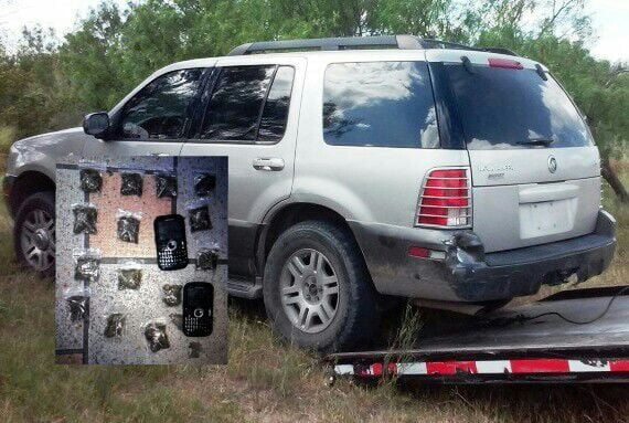 Abandonan camioneta con droga en Nuevo Laredo