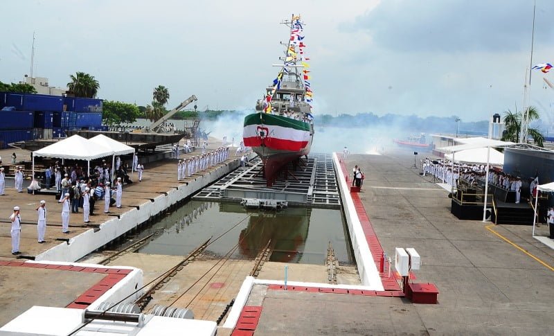 Realizan botadura de patrulla costera en el puerto de Tampico