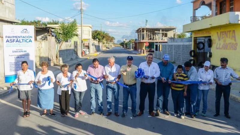 Entregan pavimentación en fraccionamiento El Progreso de Nuevo Laredo