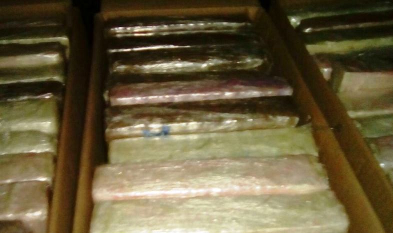 Aseguran 40 kilos de cocaína en puesto de revisión en Oyama
