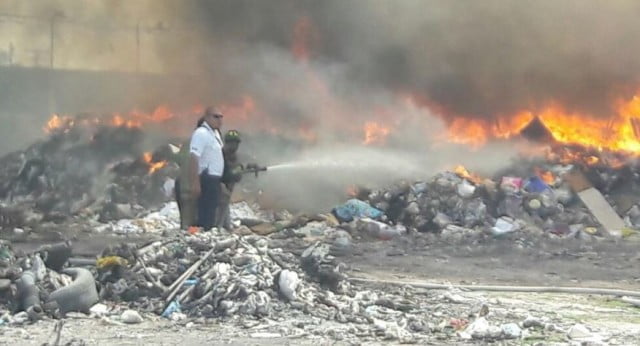 Se registra incendio en Matamoros