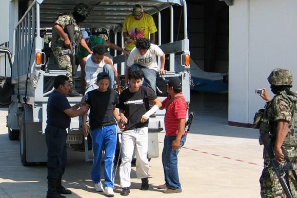 Aseguran a 9 migrantes centroamericanos en frontera de Tamaulipas