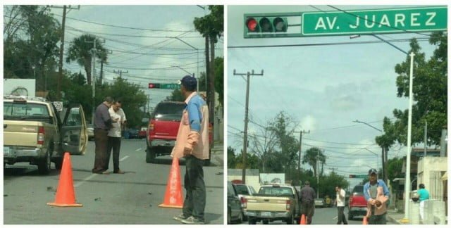 Choque provoca cierre de vialidad en Nuevo Laredo