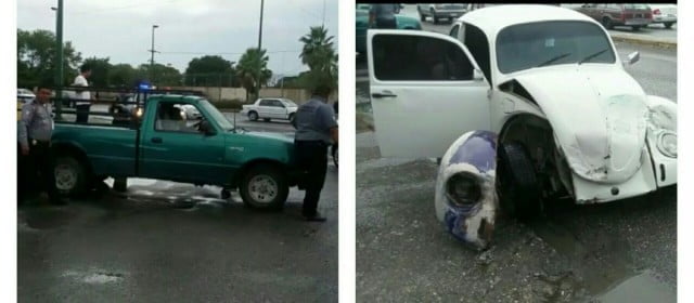 Joven se pasa el alto y provoca choque