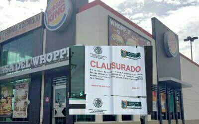 Clausuran Burger King en Victoria
