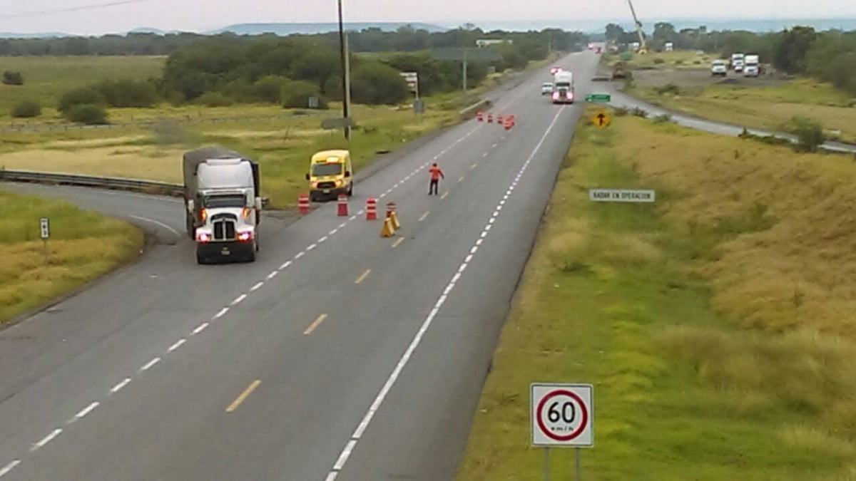 Cierran carretera Victoria- Zaragoza