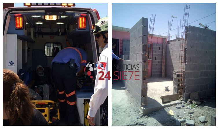 Cae barda encima de menores y quedan hospitalizados