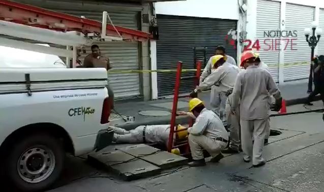 Explosión causa apagón en primer cuadro de Tampico (VIDEO)