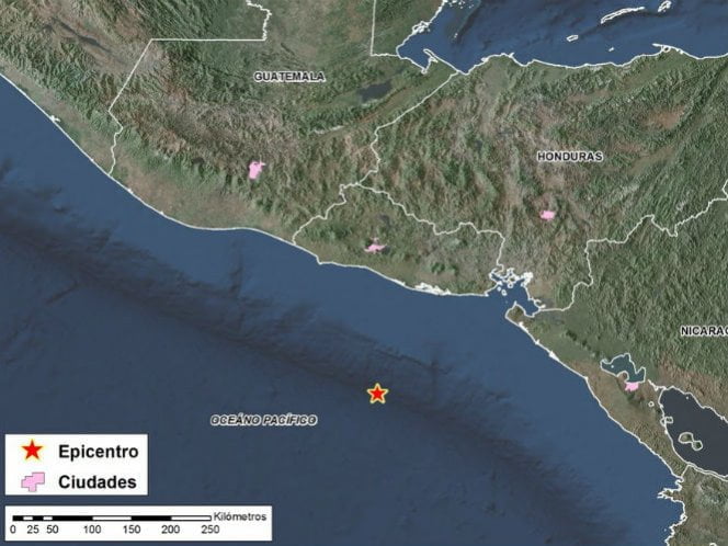 Cinco réplicas sacuden El Salvador tras terremoto