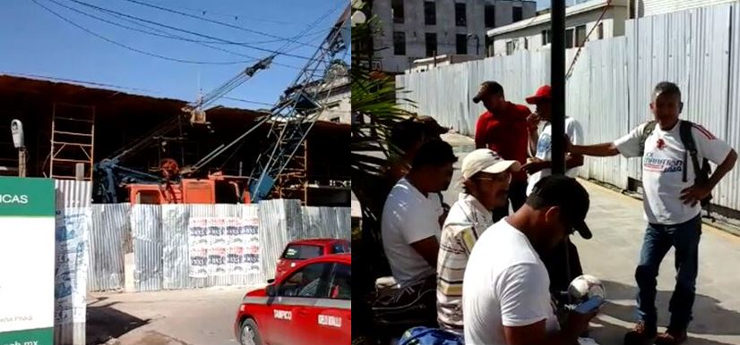 Paran labores en obra de nuevos mercados en Tampico