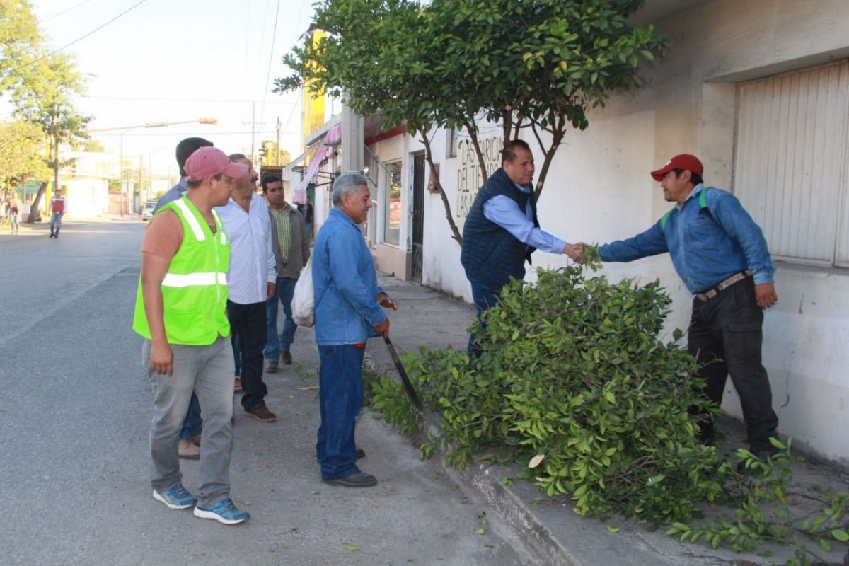 Rehabilitan áreas verdes en Victoria