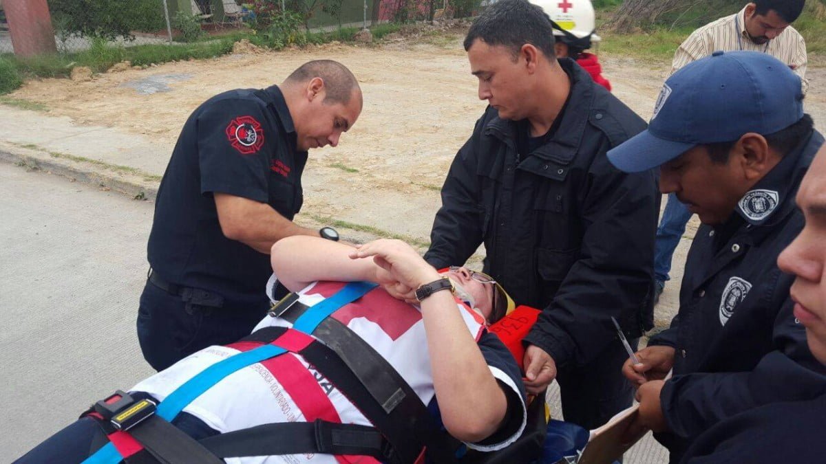 Paramédica de la Cruz Roja lesionada tras accidente