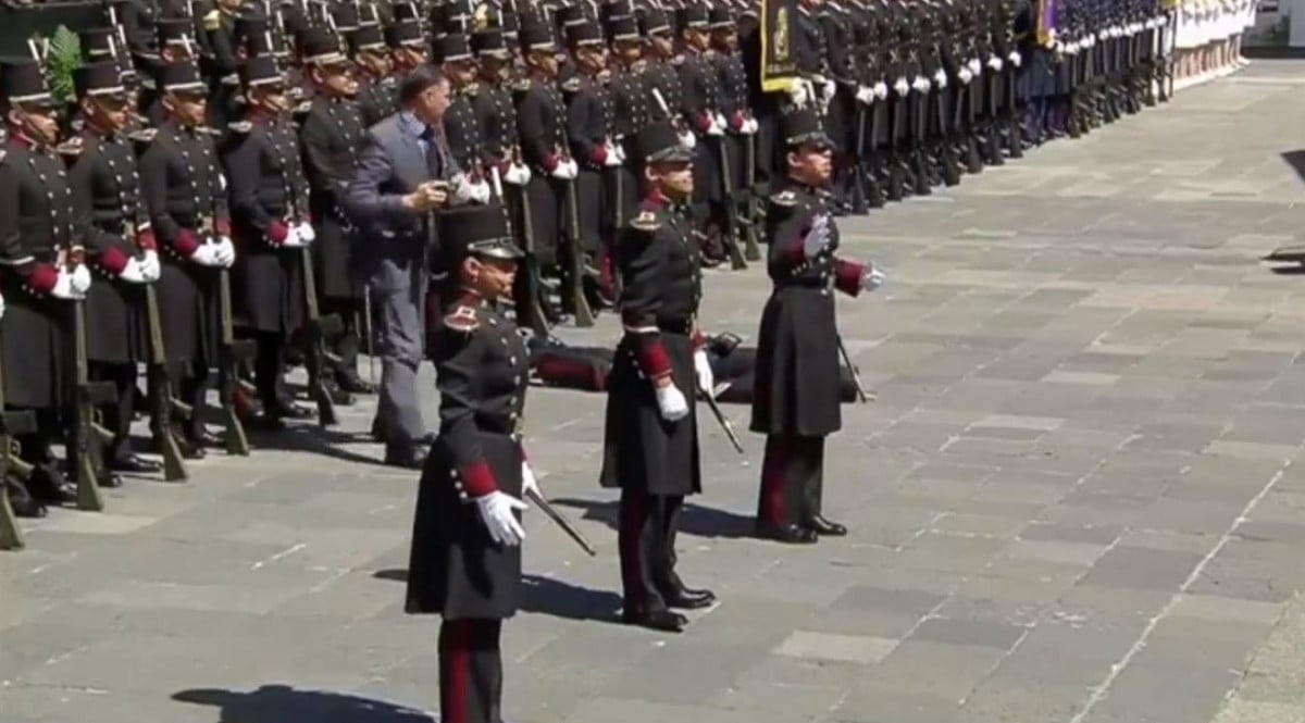 Cadete se desmaya durante conmemoración de la Marcha de la Lealtad