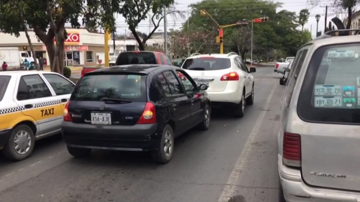 Accidente por alcance en centro de Victoria (VIDEO)