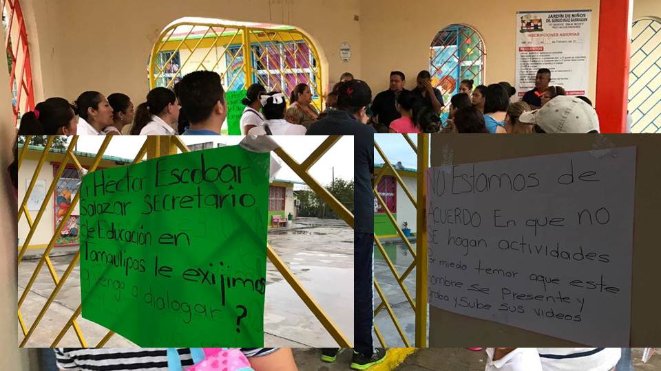 Cierran Kinder en Matamoros por conflicto entre padres de familia