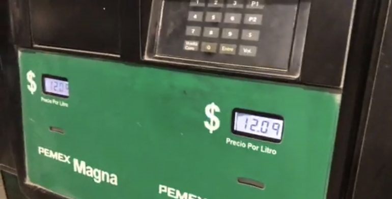 Gasolina Magna se vende en 12.09 pesos en la frontera de Tamaulipas