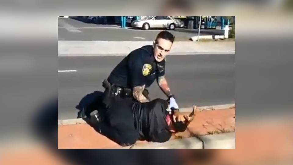 Exhiben un nuevo caso de abuso policial en California (VIDEO)