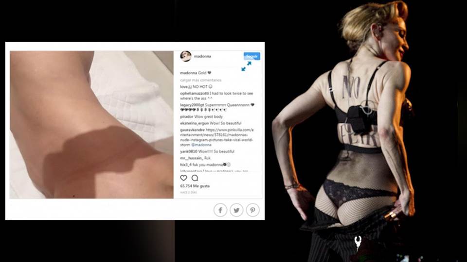 Madonna sube foto desnuda y se arrepiente