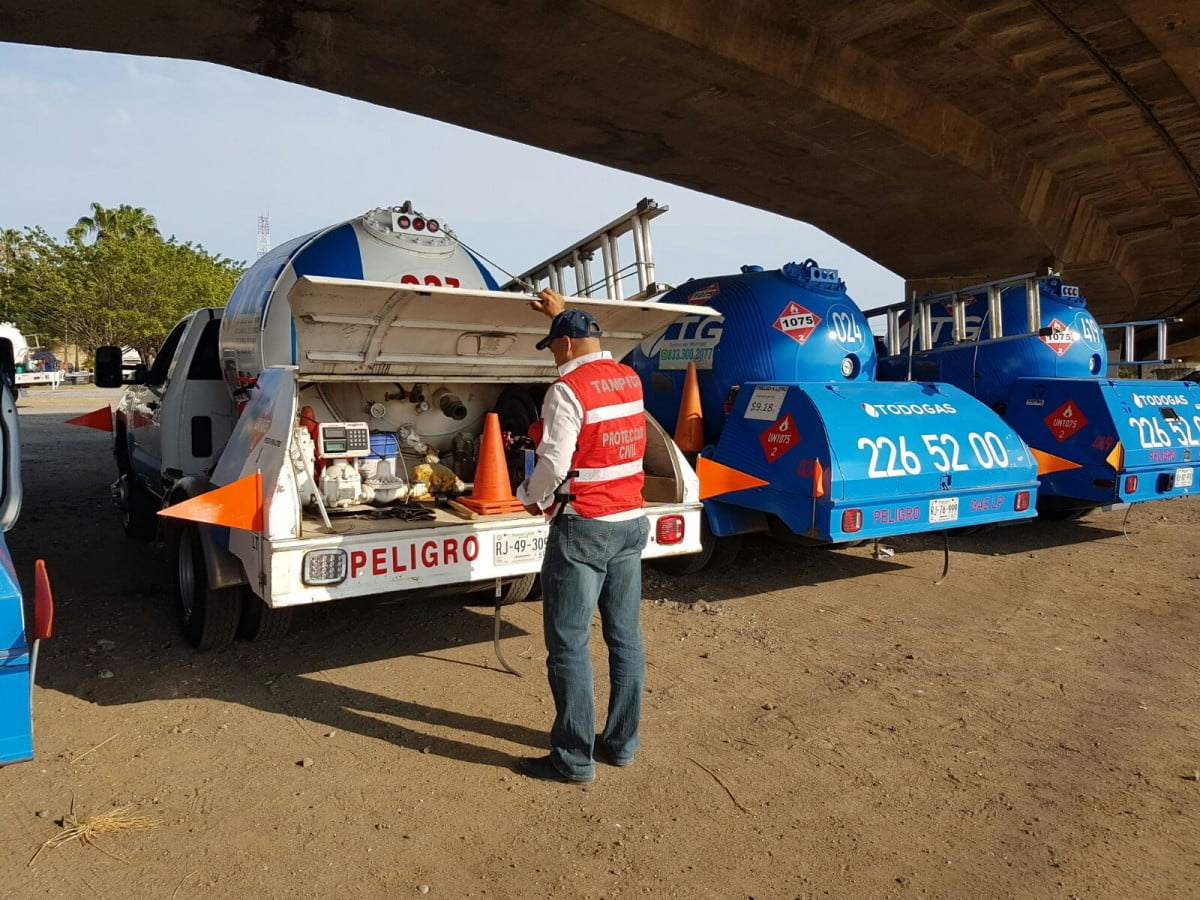 Inspeccionan unidades repartidoras de gas LP en Tampico