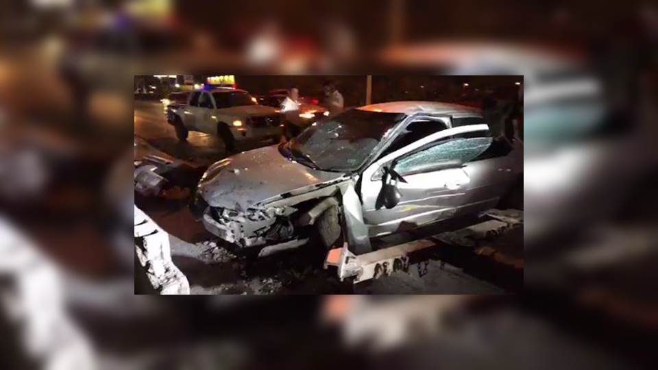 Borracho arrolla a mujer en Matamoros