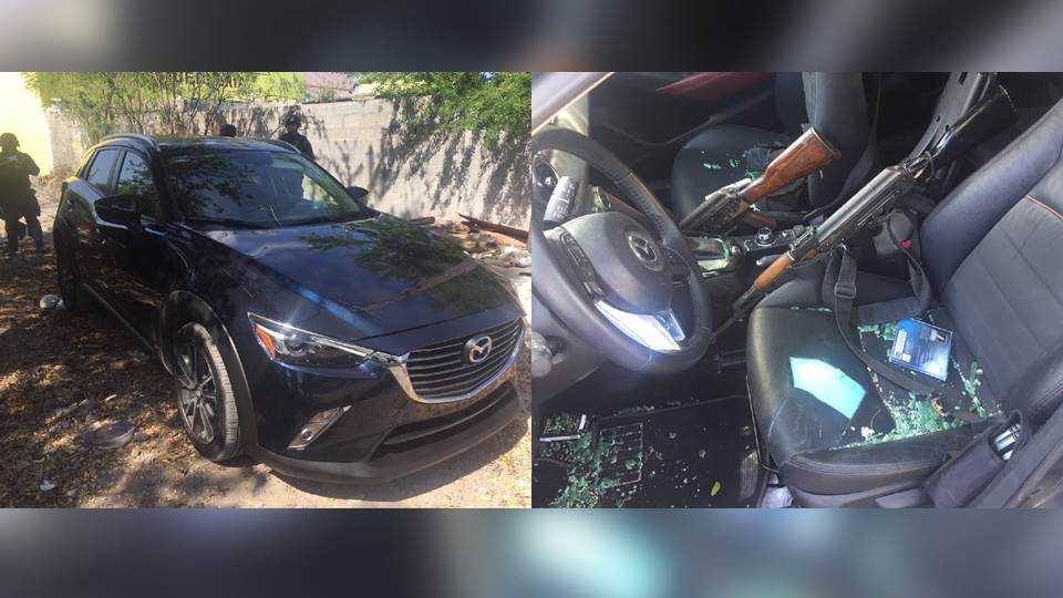 Detienen a dos sujetos fuertemente armados en Reynosa