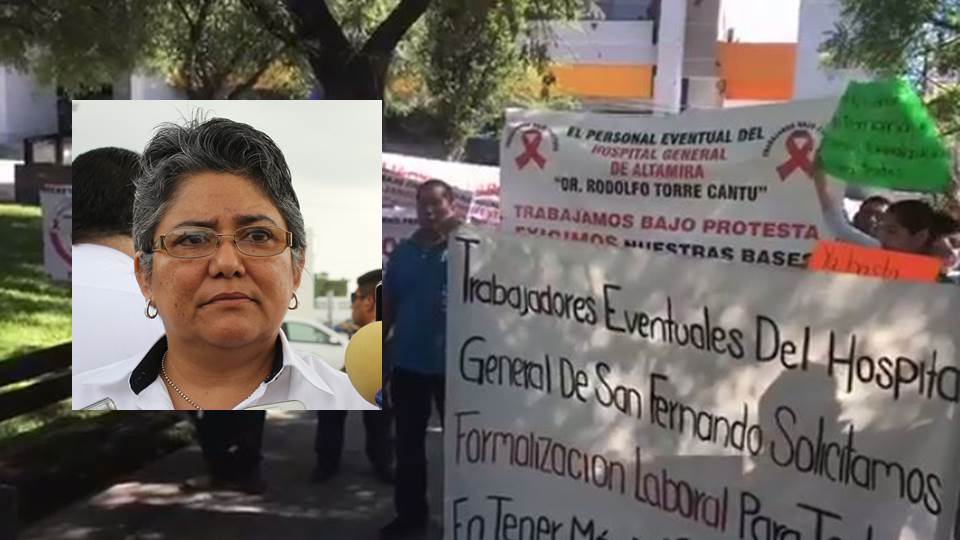 Exigen destitución de Secretaria de Salud en Tamaulipas (VIDEO)