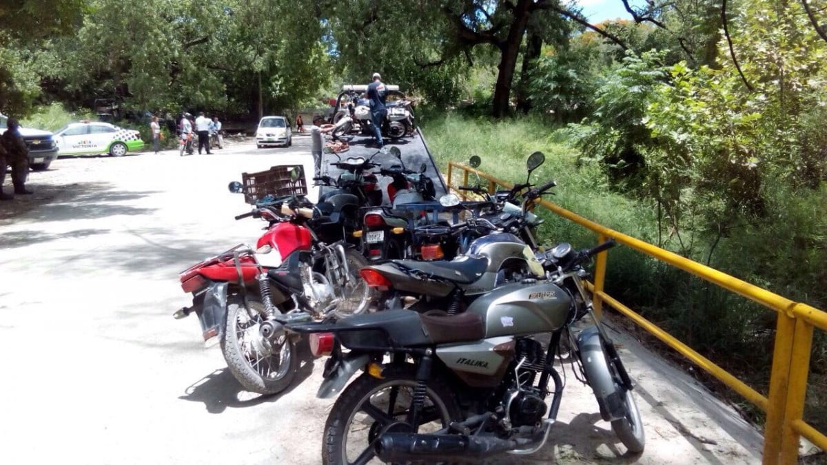 Aseguran 74 motos que eran utilizadas para robar en Victoria