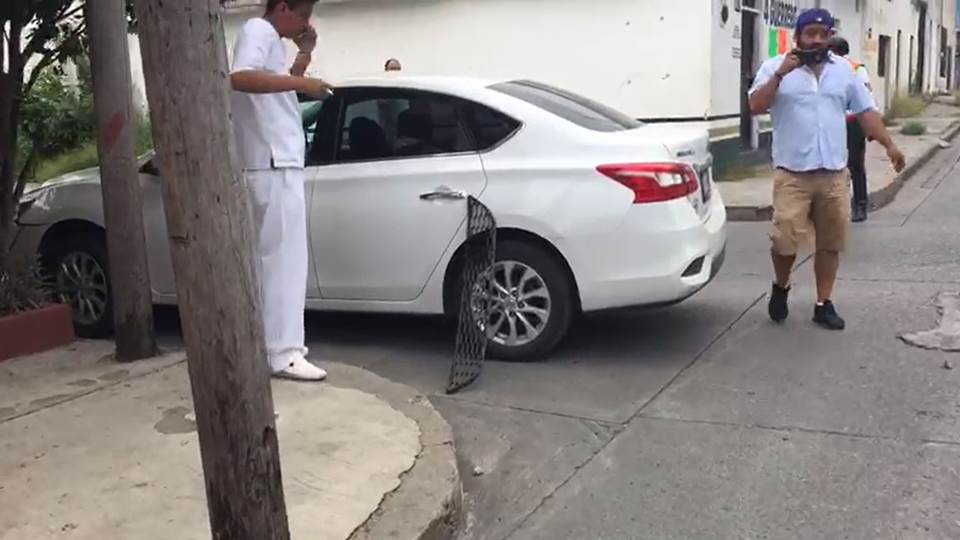 Choque múltiple en el 4 Guerrero de Victoria