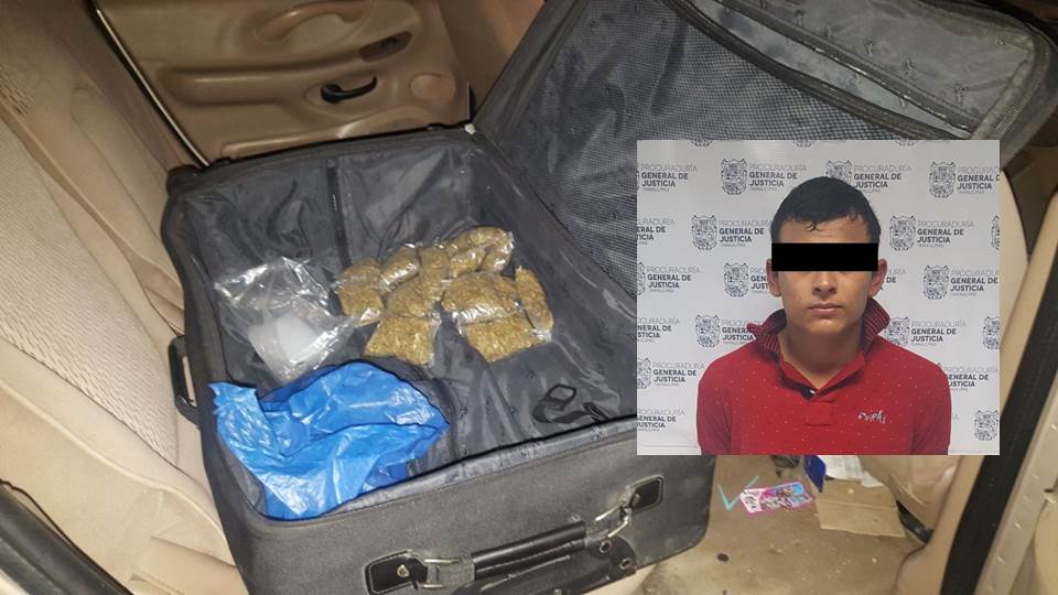 Ofrece soborno de 30 mil pesos tras ser detenido con droga