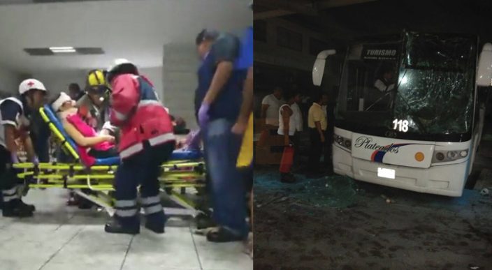 Estalla autobús de pasajeros en central de Veracruz