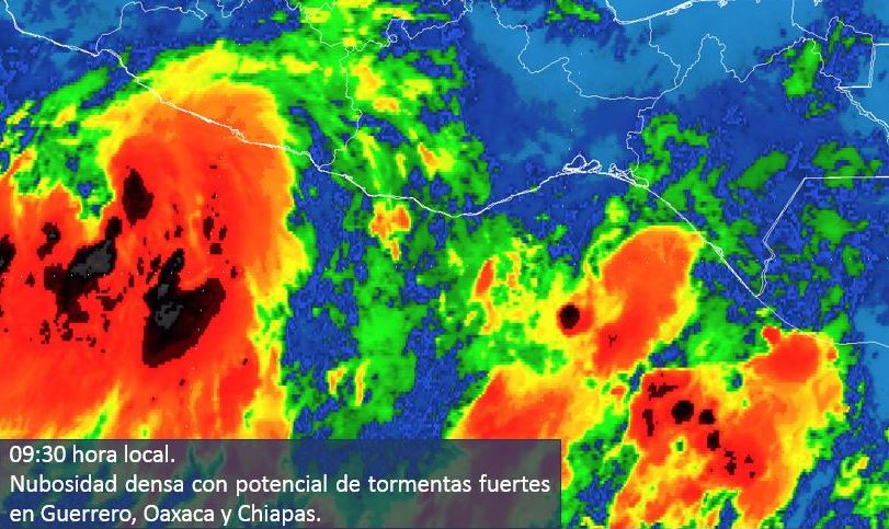 Sube a 80% probabilidad de ciclón en Pacífico Sur