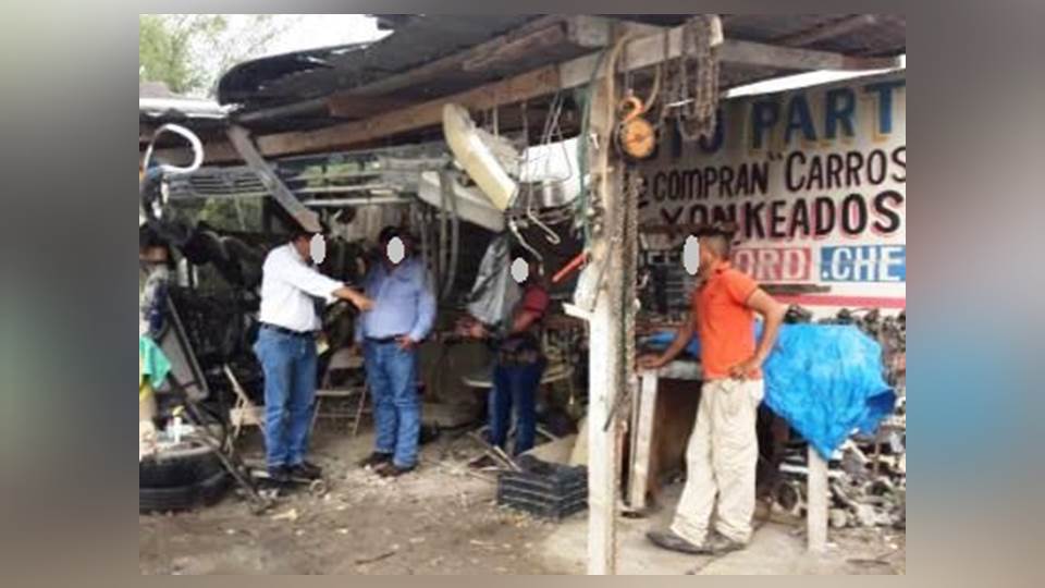 Inspeccionan yonkes en frontera de Reynosa