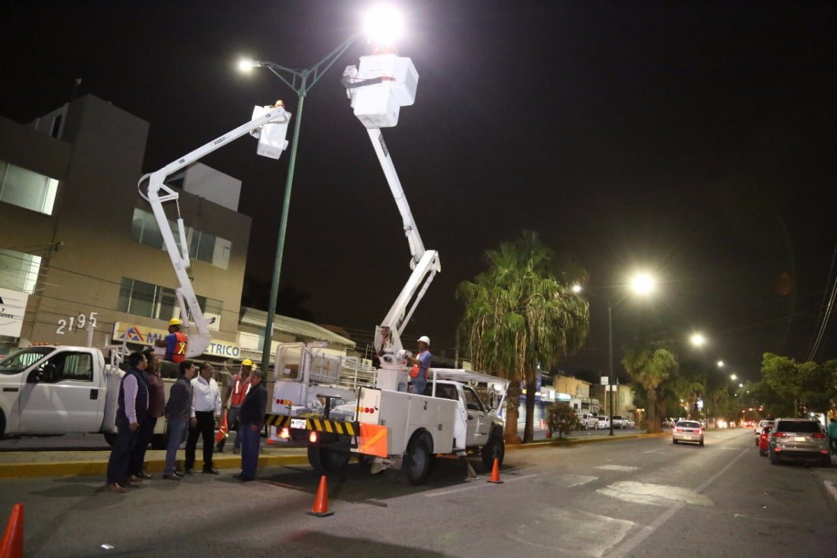 Instalan luminarias LED en 18 colonias de Victoria