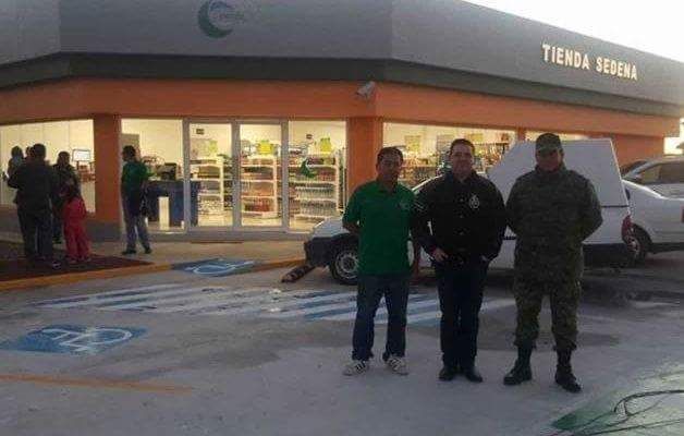 SEDENA abre tienda de abarrotes en Mier
