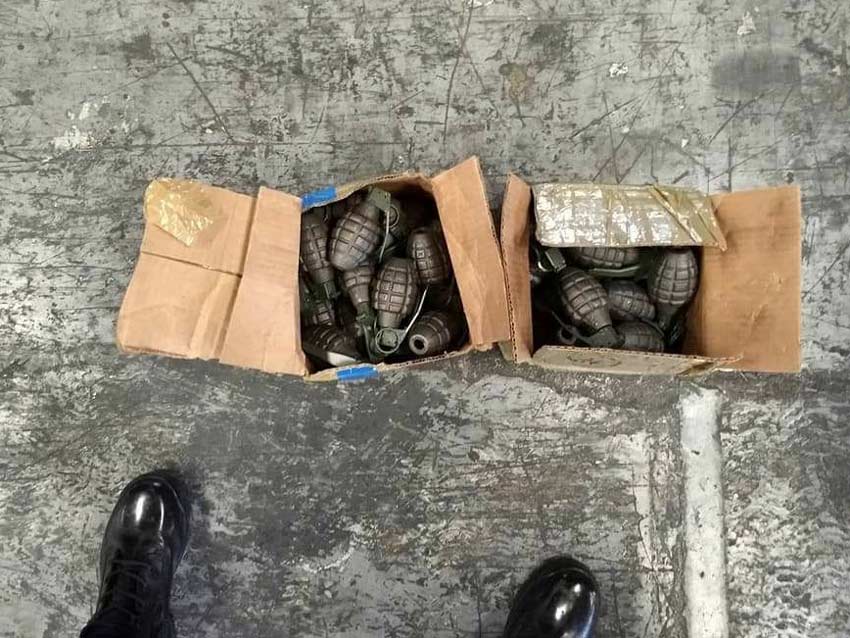 Decomisan más de mil 900 granadas enviadas por paquetería de Tamaulipas