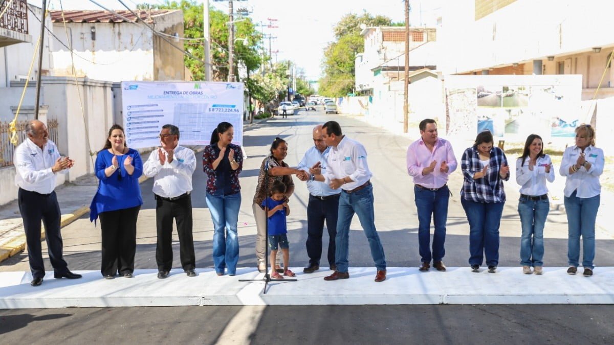 Entregan mejores vialidades al Sector Centro de Nuevo Laredo