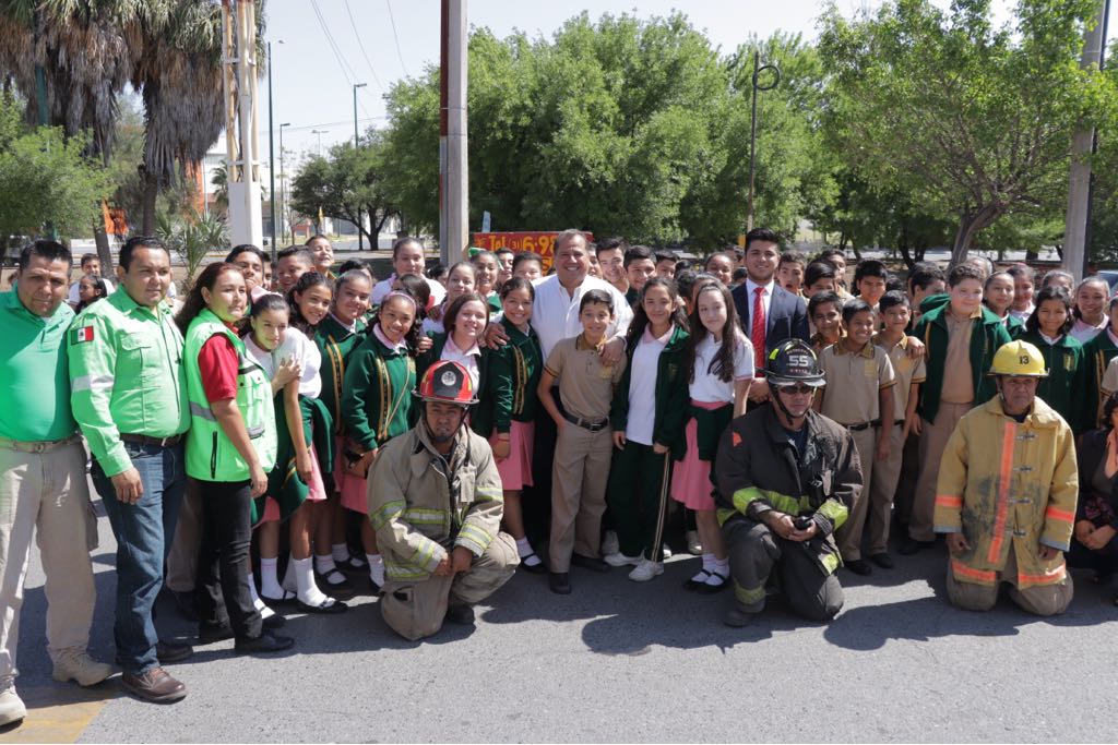 Realizan simulacros de contingencias entre alumnos de Victoria