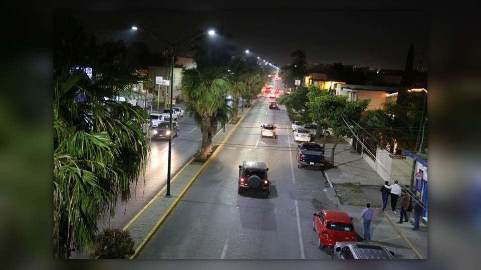 Concluye primera etapa de modernización de alumbrado público en Victoria